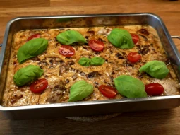 Chicken gratin with sundried tomatoes
