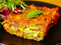 Kyckling och pesto lasagne